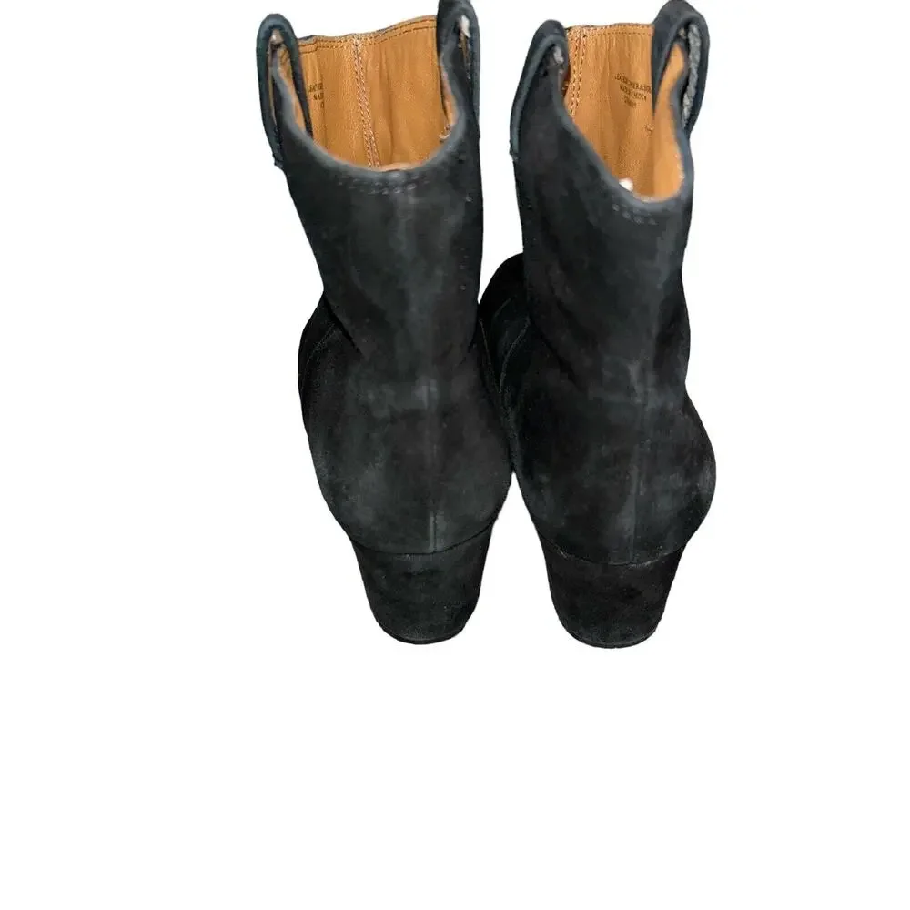 Bettye‎ Muller Womens Meade Black Suede Ankle Boots Size 8M